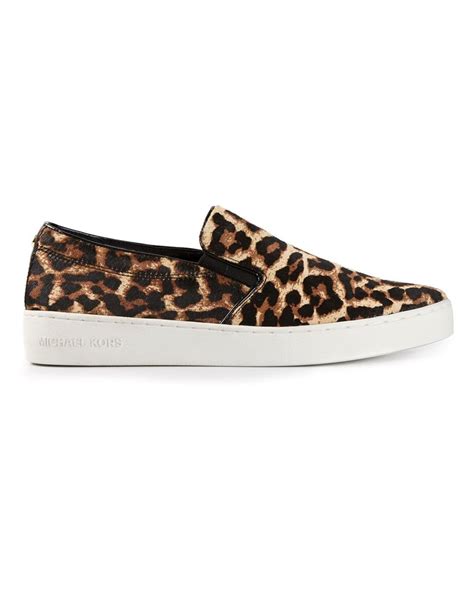 michael kors keaton leopard slip on|keaton logo slip on sneaker.